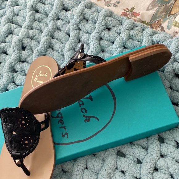 NEW Jack Rogers black sandals size 7 - Picture 4 of 4